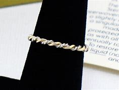 Avon Precious Braid 14k gf and Sterling silver Ring