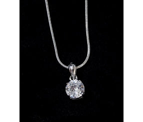 Avon Solitaire CZ Pendant